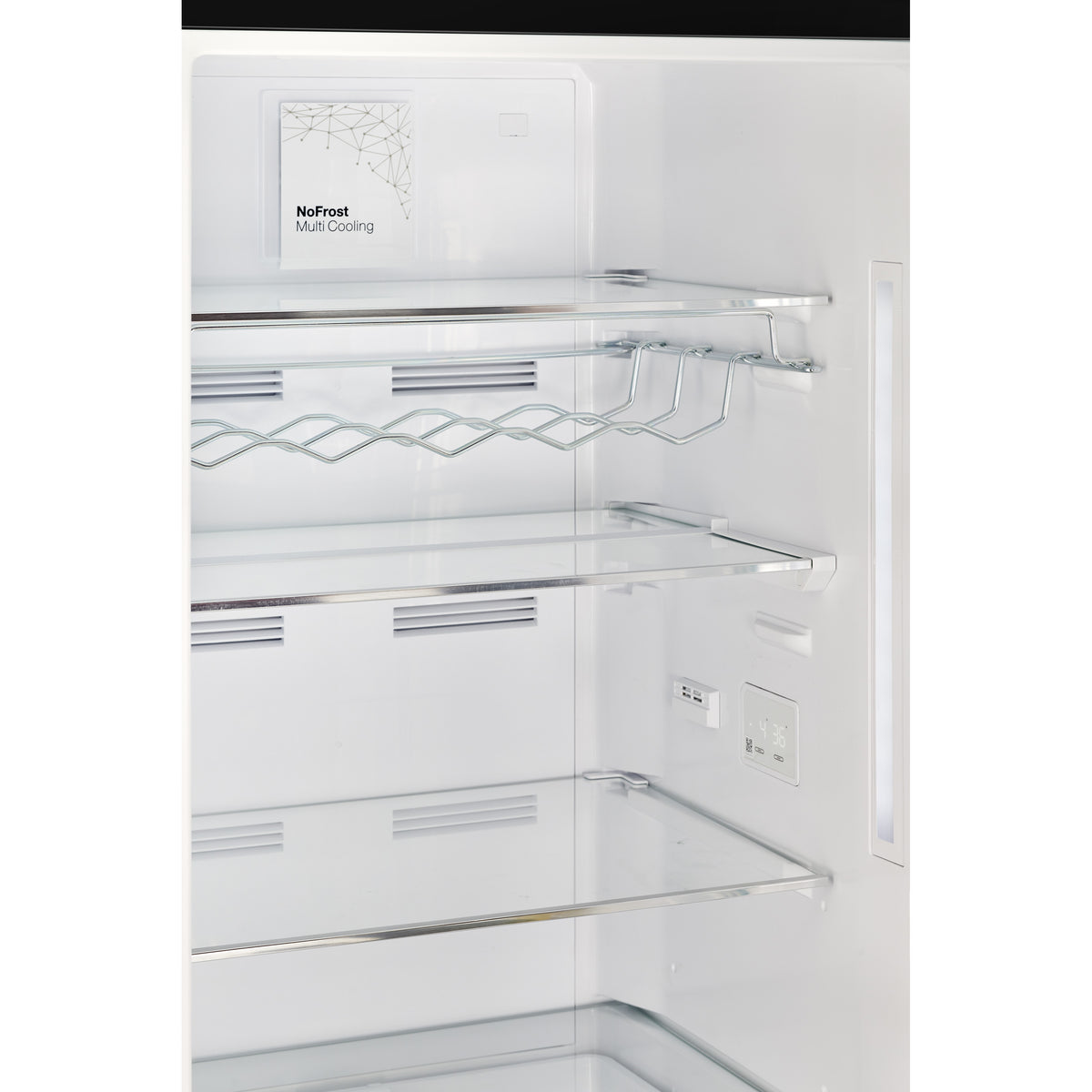 Classic Retro 12 cu. ft. Bottom Freezer Refrigerator in Midnight Black