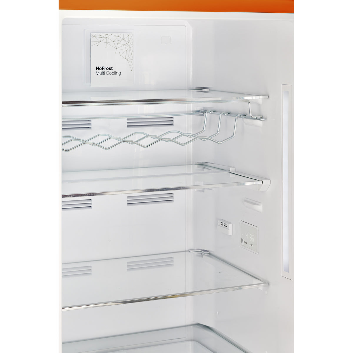 Classic Retro 12 cu. ft. Bottom Freezer Refrigerator in Creamsicle Orange