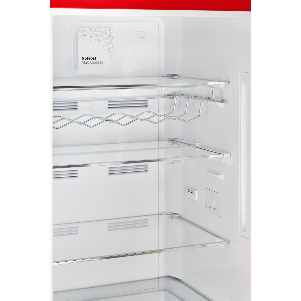 Classic Retro 12 cu. ft. Bottom Freezer Refrigerator in Candy Apple Red