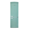 Réfrigérateur à congélateur inférieur sans givre ENERGY STAR Classic Rétro, 24 po, 11,7 pi3, turquoise