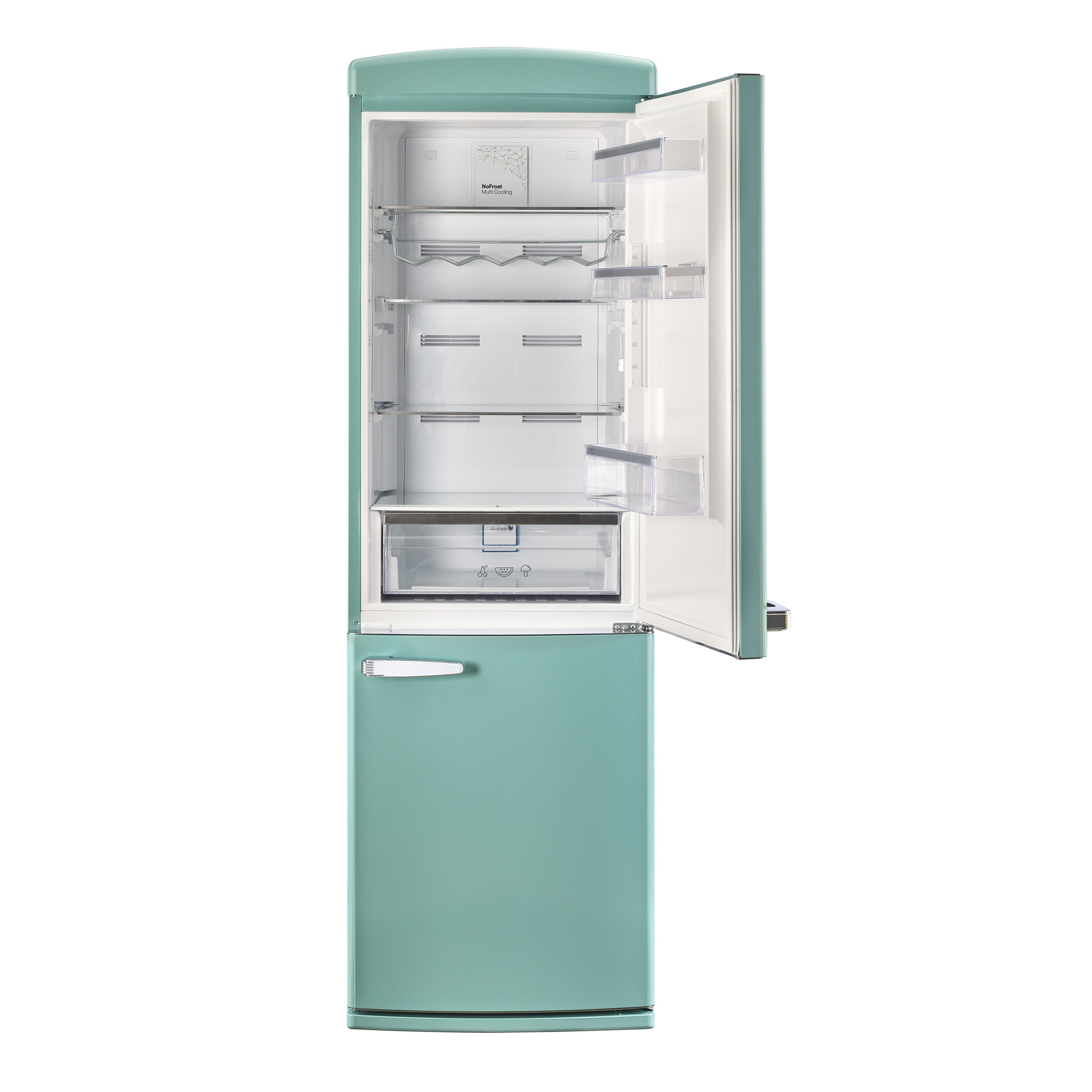 Classic Retro 12 cu.ft. Bottom Freezer Refrigerator in Ocean Mist