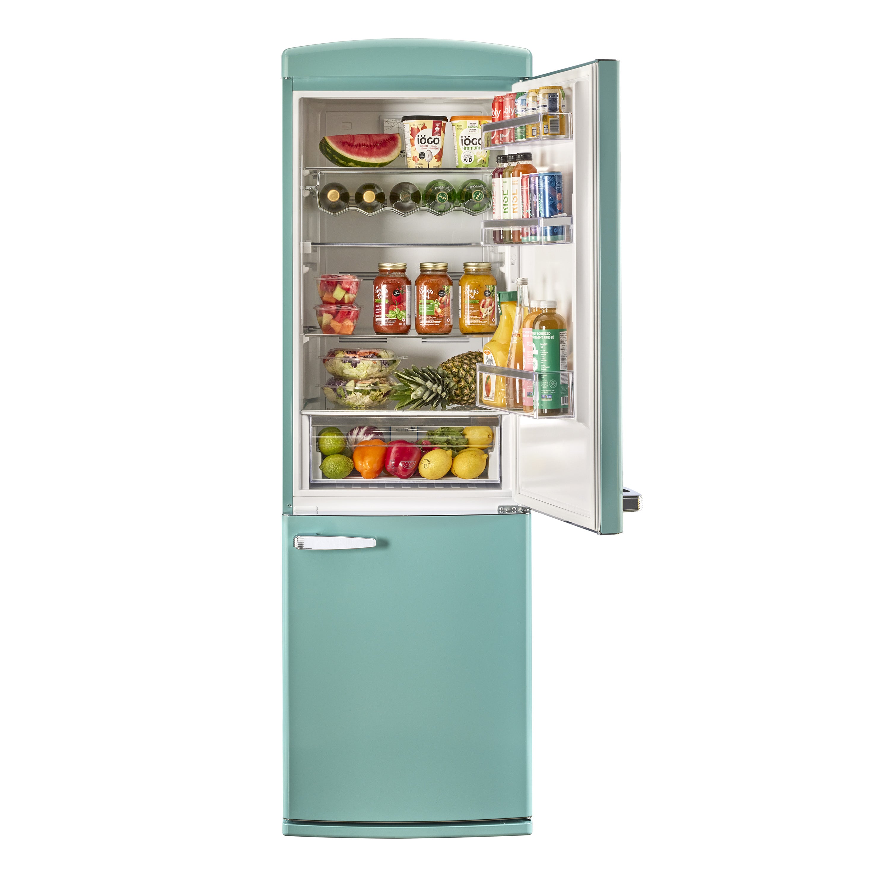 Classic Retro 12 cu.ft. Bottom Freezer Refrigerator in Ocean Mist