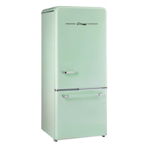Classic Retro 30 in 17.7 cu. ft. Frost Free Retro Bottom Freezer Refrigerator in Summer Mint Green, ENERGY STAR