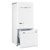 Classic Retro 30 in 17.7 cu. ft. Frost Free Retro Bottom Freezer Refrigerator in Marshmallow White, ENERGY STAR