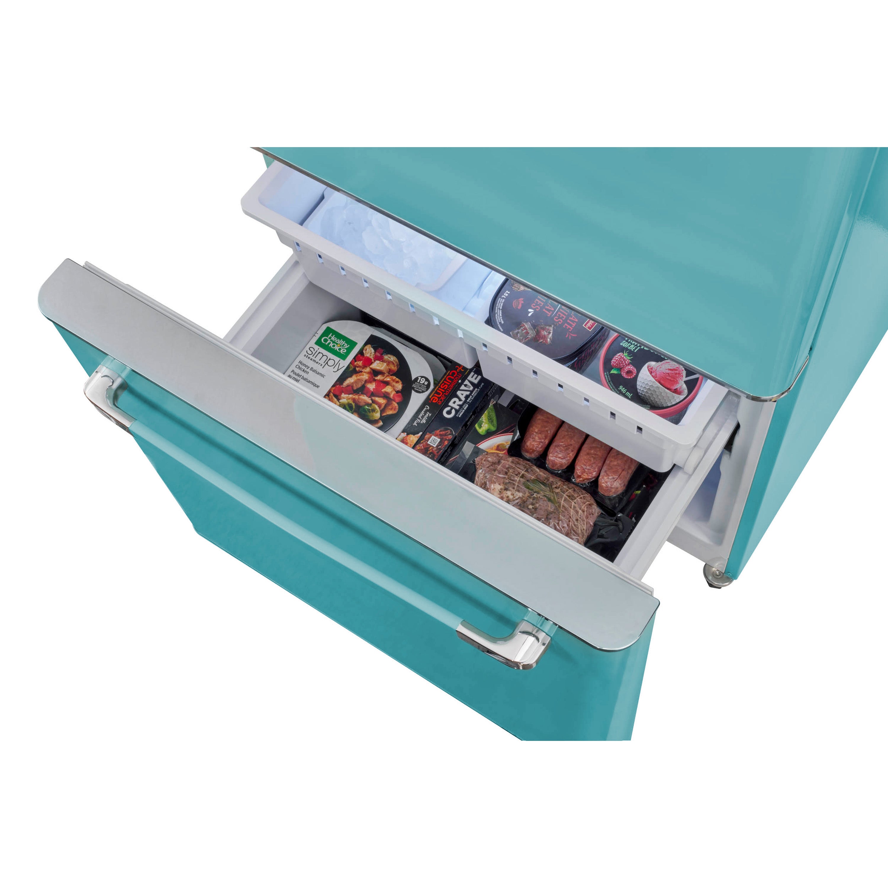 Classic Retro 30 in 17.7 cu. ft. Frost Free Retro Bottom Freezer