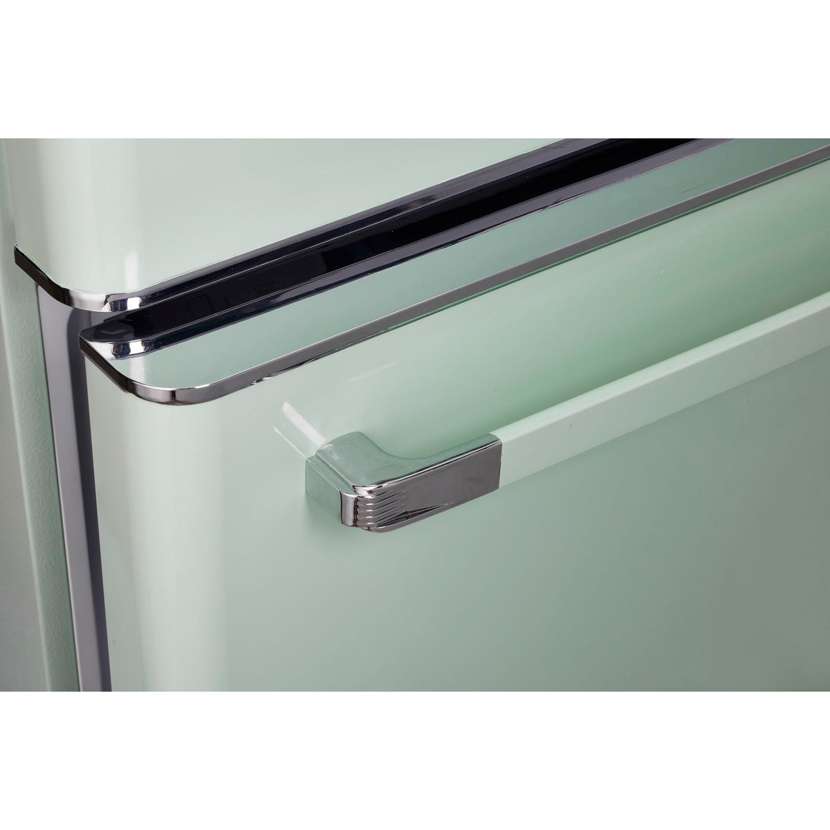 Classic Retro 30 in 17.7 cu. ft. Frost Free Retro Bottom Freezer Refrigerator in Summer Mint Green, ENERGY STAR