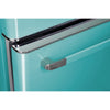 Classic Retro 30 in 17.7 cu. ft. Frost Free Retro Bottom Freezer Refrigerator in Ocean Mist Turquoise, ENERGY STAR