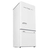Classic Retro 30 in 17.7 cu. ft. Frost Free Retro Bottom Freezer Refrigerator in Marshmallow White, ENERGY STAR