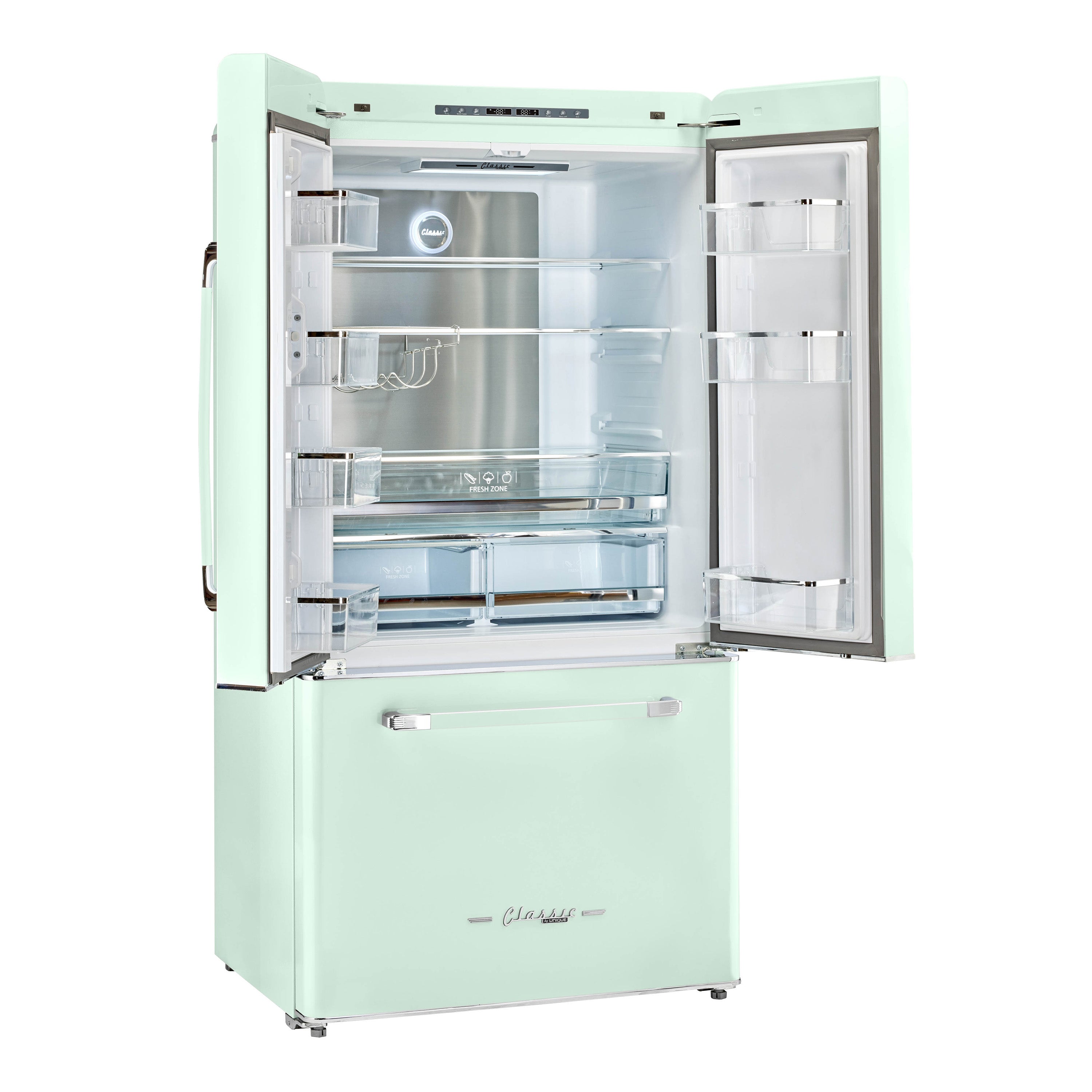 Classic Retro 36-inch 21.4 cu. ft. Frost Free French Door Counter