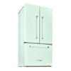 Classic Retro 36-inch 21.4 cu. ft. Frost Free French Door Counter Depth Refrigerator with Built-In Ice Maker in Summer Mint Green, ENERGY STAR®