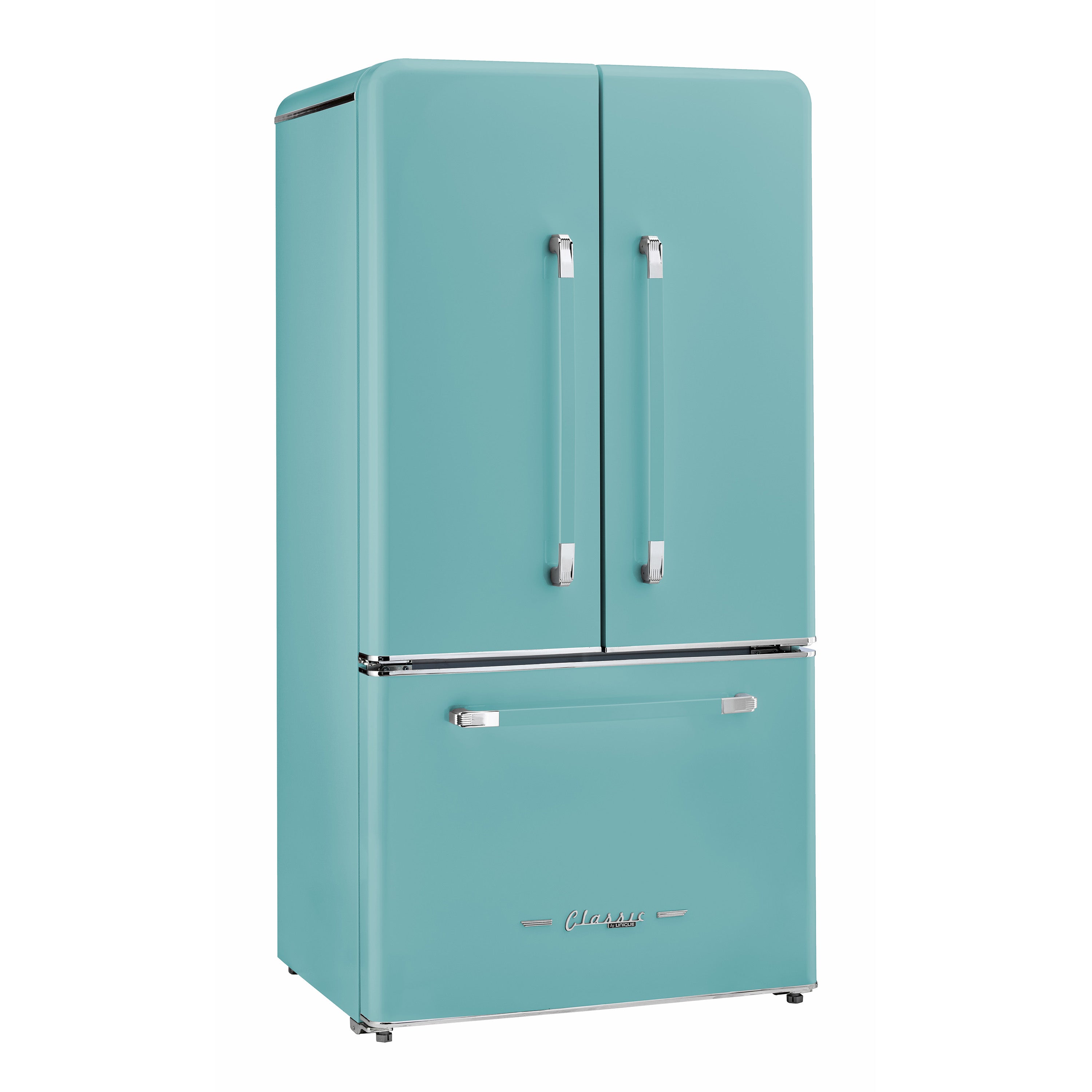 Classic Retro 36-inch 21.4 cu. ft. Frost Free French Door Counter