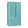 Classic Retro 36-inch 21.4 cu. ft. Frost Free French Door Counter Depth Refrigerator with Built-In Ice Maker in Ocean Mist Turquoise, ENERGY STAR®