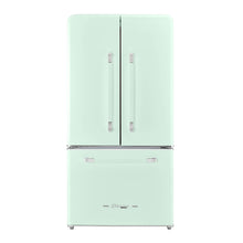 Classic Retro 36-inch 21.4 cu. ft. Frost Free French Door Counter Depth Refrigerator with Built-In Ice Maker in Summer Mint Green, ENERGY STAR®