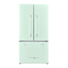 Classic Retro 36-inch 21.4 cu. ft. Frost Free French Door Counter Depth Refrigerator with Built-In Ice Maker in Summer Mint Green, ENERGY STAR®