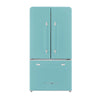 Classic Retro 36-inch 21.4 cu. ft. Frost Free French Door Counter Depth Refrigerator with Built-In Ice Maker in Ocean Mist Turquoise, ENERGY STAR®