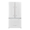 Classic Retro 36-inch 21.4 cu. ft. Frost Free French Door Counter Depth Refrigerator with Built-In Ice Maker in Marshmallow White - ENERGY STAR®