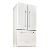 Classic Retro 36-inch 21.4 cu. ft. Frost Free French Door Counter Depth Refrigerator with Built-In Ice Maker in Marshmallow White - ENERGY STAR®