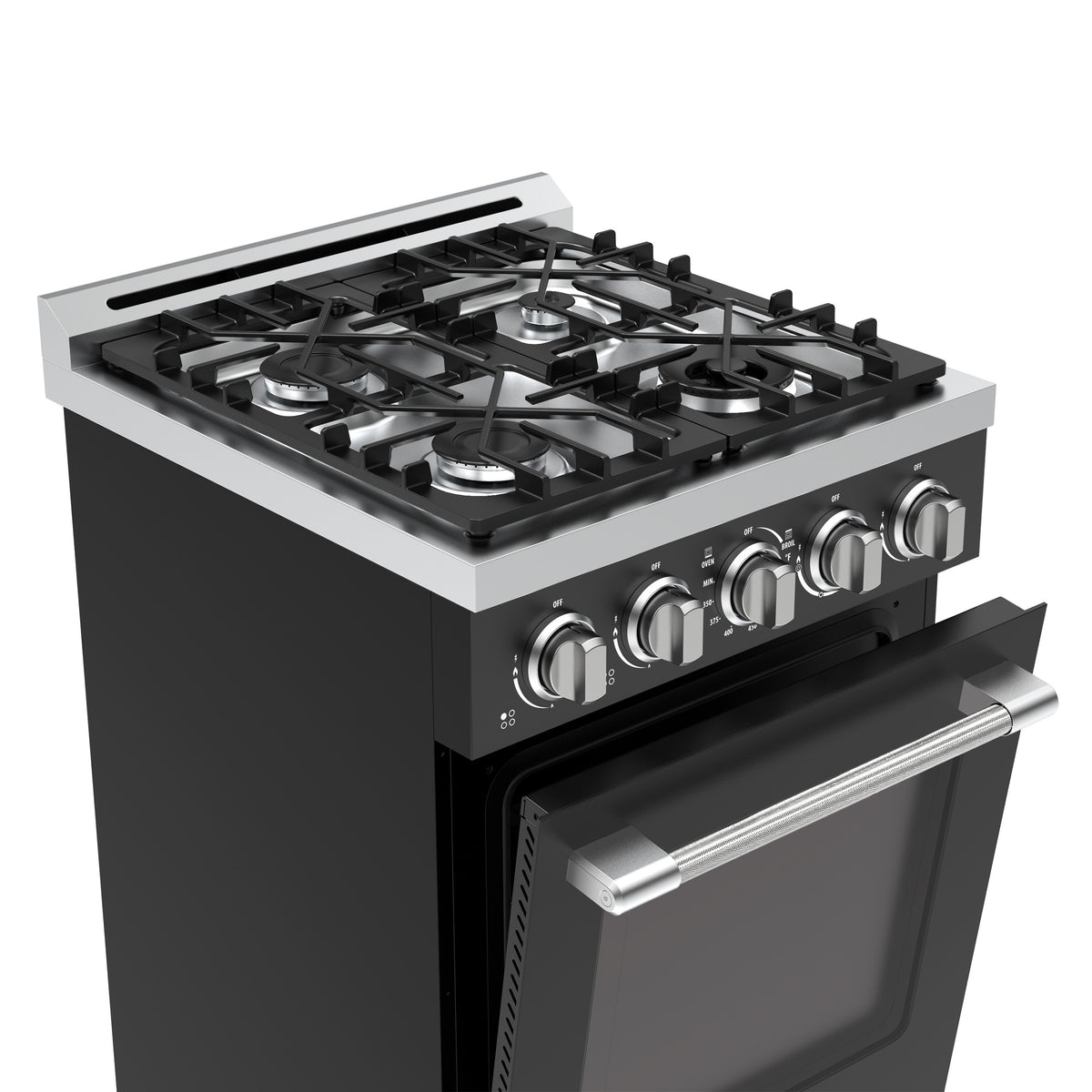 Unique Appliances Off-Grid 24"  Propane Range in Black