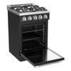 Unique Appliances Off-Grid 24"  Propane Range in Black