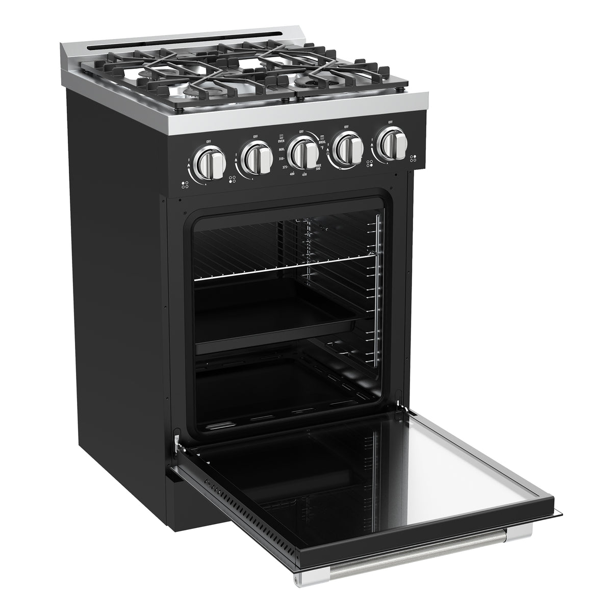 Unique Appliances Off-Grid 24"  Propane Range in Black