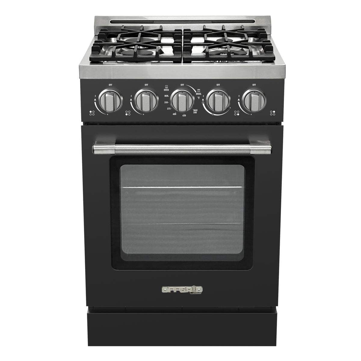 Unique Appliances Off-Grid 24"  Propane Range in Black