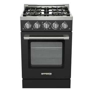 Unique Appliances Off-Grid 24" Waist High Broiler Propane Range in Black
