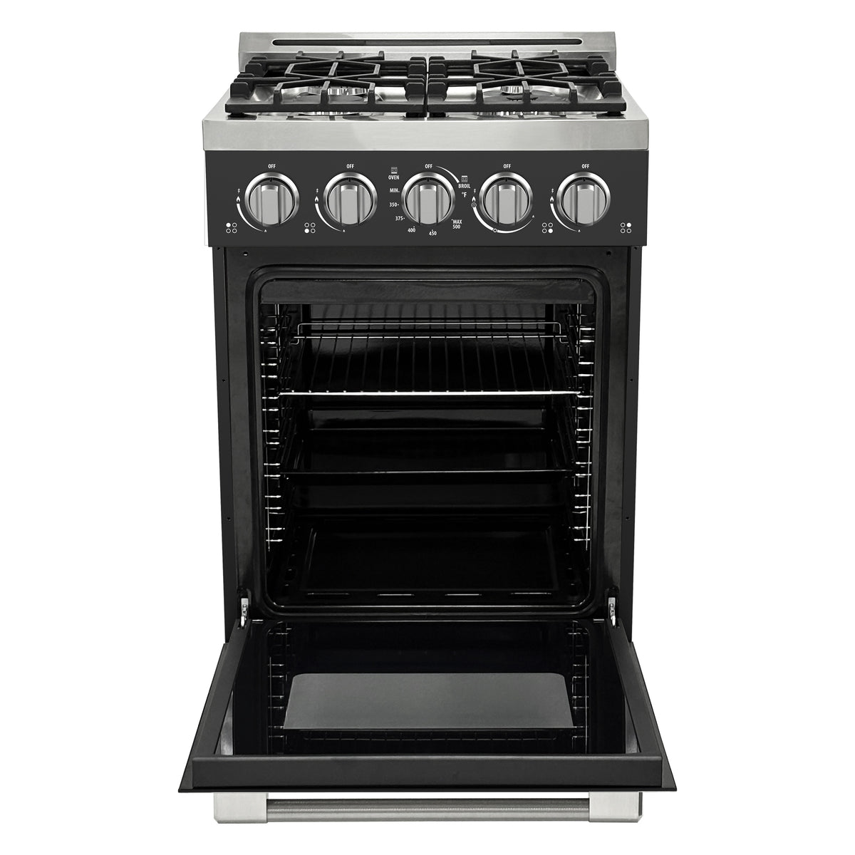 Unique Appliances Off-Grid 24"  Propane Range in Black