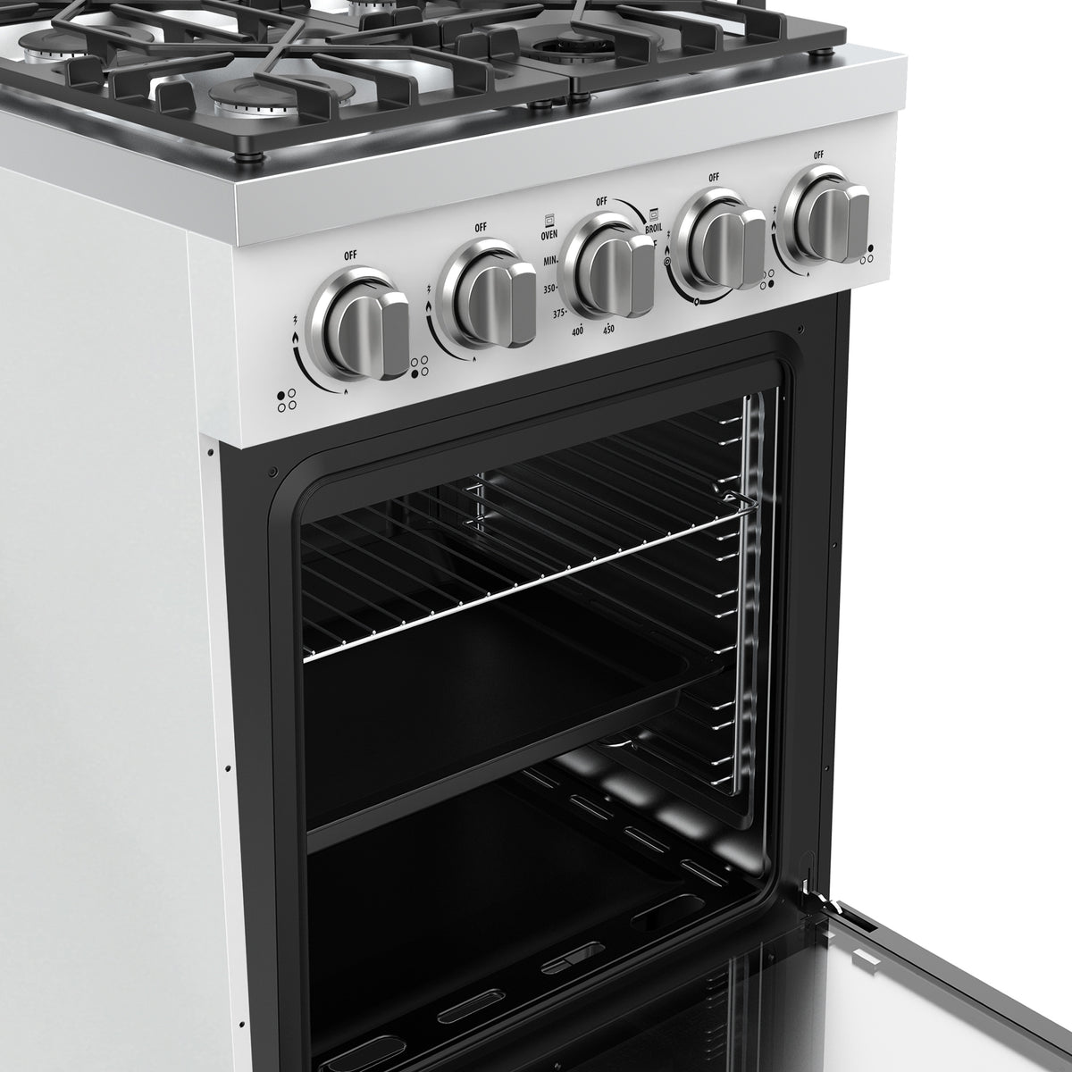 Unique Appliances Off-Grid 24"  Propane Range in White