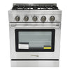 Unique Appliances 30' Off-Grid Propane Gas Range Stainless Steel