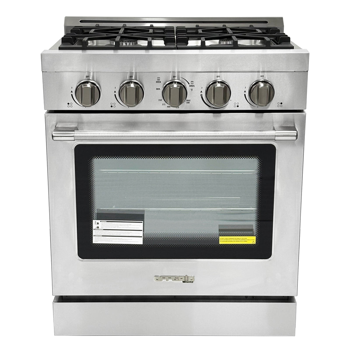 Unique Appliances 30' Off-Grid Propane Gas Range Stainless Steel
