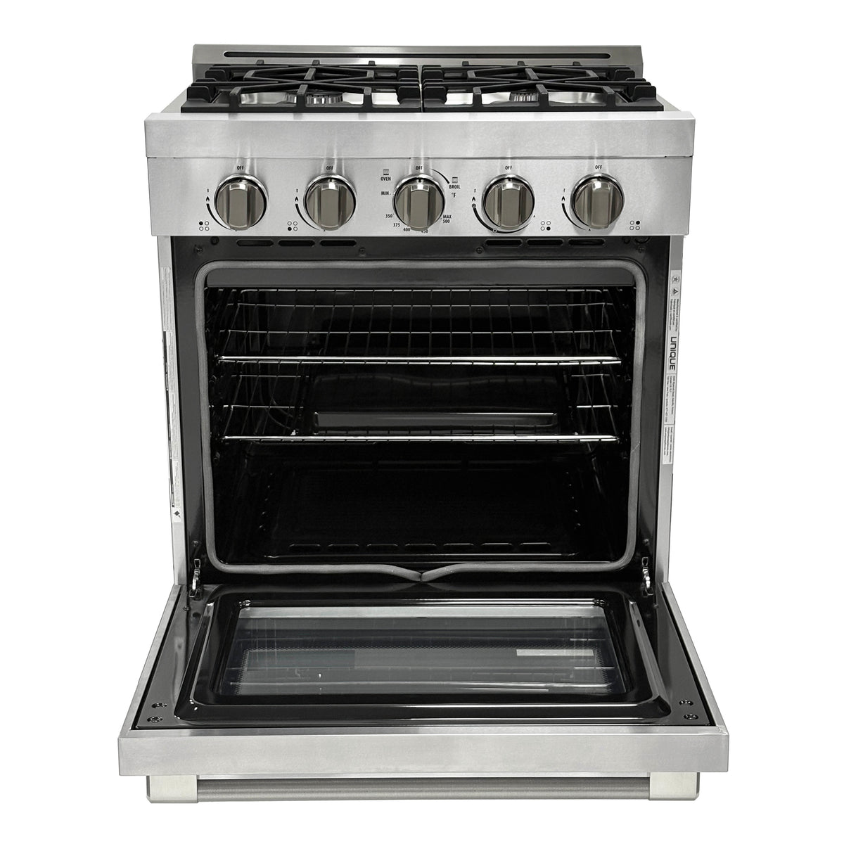 Unique Appliances 30' Off-Grid Propane Gas Range Stainless Steel