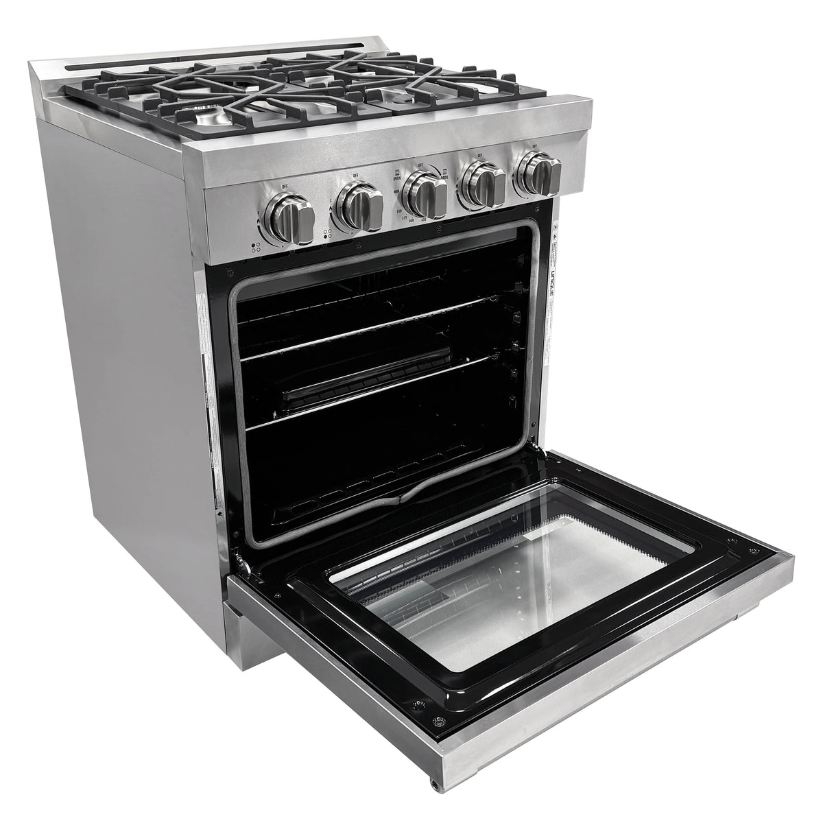 Unique Appliances 30' Off-Grid Propane Gas Range Stainless Steel