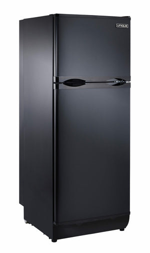 Unique 10 cu/ft Black propane Refrigerator with CO alarming device