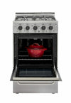 Unique Prestige 20" Stainless Steel Convection Gas Range, Electronic Ignition