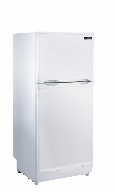 Unique 6 cu/ft white standard model propane Refrigerator Serial #