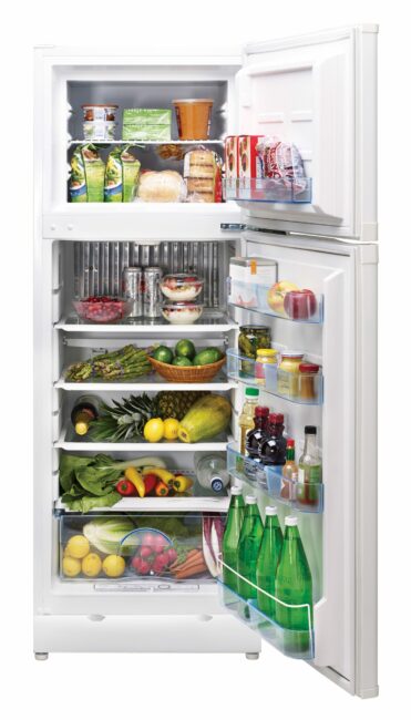 Unique 8 cu/ft White propane Refrigerator with CO alarming device with safety shutoff Serial #