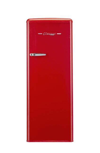 Unique 175 Litre Candy Red 110VAC Upright Freezer