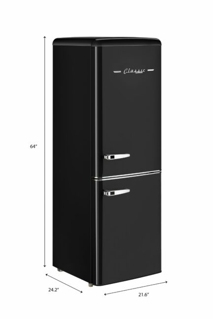 Classic Retro 21.6 in. 7 cu. ft. Retro Bottom Freezer Refrigerator