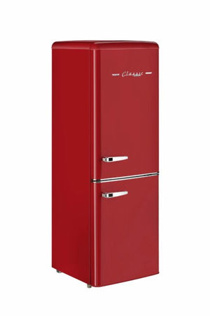 Réfrigérateur électrique à congélateur dans le bas de 7 pi³ - Rouge bonbon