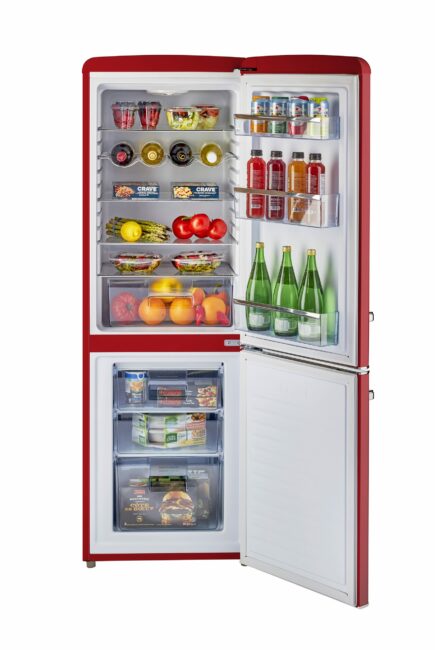 Unique 215 Litre Candy Red 110VAC Refrigerator/Freezer
