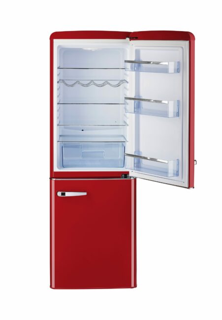Réfrigérateur électrique à congélateur dans le bas de 7 pi³ - Rouge bonbon