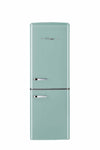 Classic Retro 21.6 in. 7 cu. ft. Retro Bottom Freezer Refrigerator in Ocean Mist Turquoise, ENERGY STAR