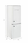Réfrigérateur électrique à congélateur dans le bas de 7 pi³ - Blanc guimauve