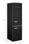 Réfrigérateur électrique à congélateur dans le bas de 9 pi³ - Noir nuit