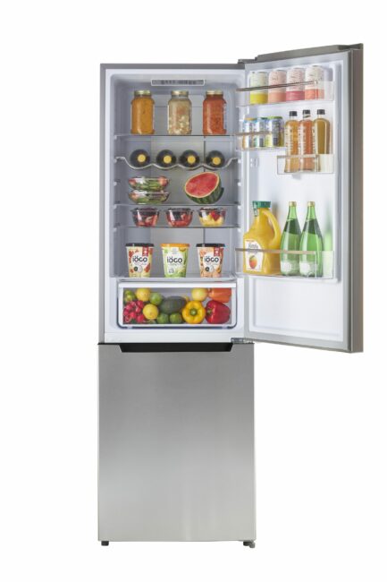 Prestige 23.6 in. 11.7 cu. ft. Frost Free Bottom Freezer Refrigerator in  Stainless Steel