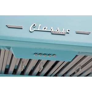 Unique 36' Classic Retro Ocean Mist Turquoise Range Hood