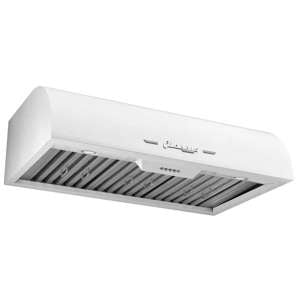 Hotte de cuisinière de 36 po Blanc Marshmello