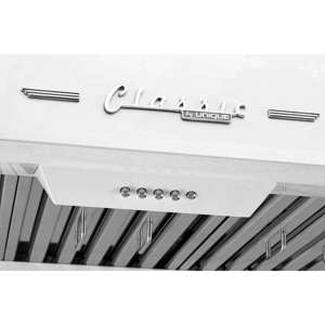 Hotte de cuisinière de 36 po Blanc Marshmello