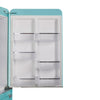 Classic Retro 30 in 17.7 cu. ft. Frost Free Retro Bottom Freezer Refrigerator in Ocean Mist Turquoise, ENERGY STAR