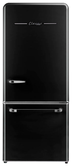 【R&B】Eunique Classic Retro 30 in 17.7 cu. ft. Frost Free Retro Bottom